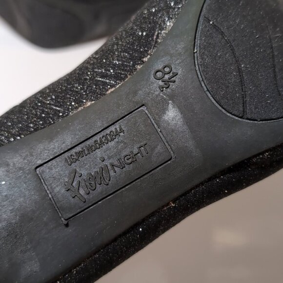 Fioni Night Formal Glitter High Heels Dark Gray Silver Metallic Shoes Size 8.5 - Picture 9 of 14